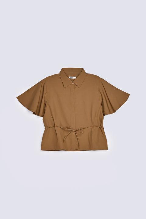 BUTTON DOWN TOP WITH TIE DETAIL