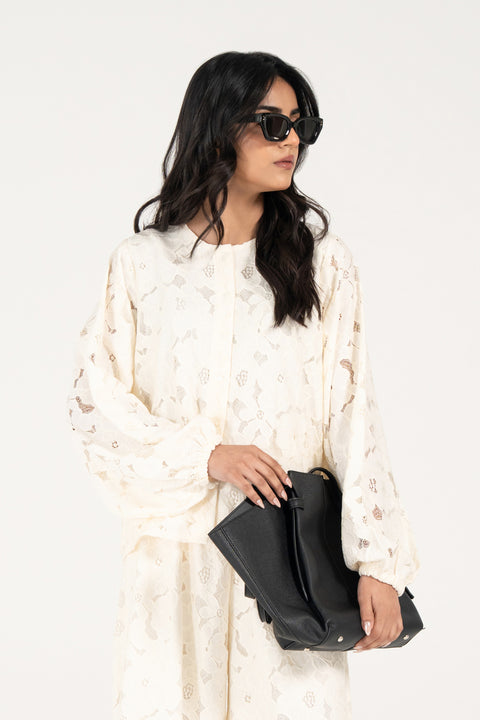 LACE EMBROIDERED TOP