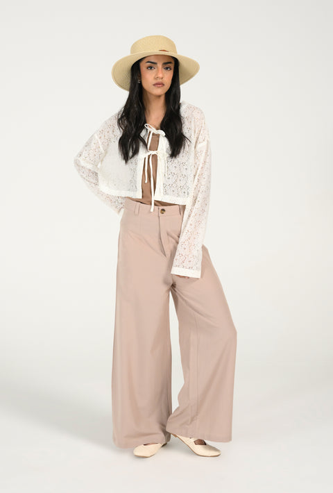 LACE CROPPED TOP