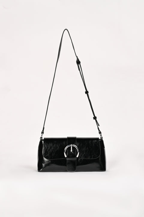 PATENT SHOULDER BUCKLE BAG