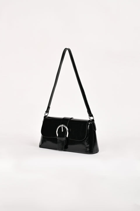 PATENT SHOULDER BUCKLE BAG