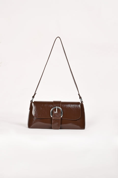 PATENT SHOULDER BUCKLE BAG