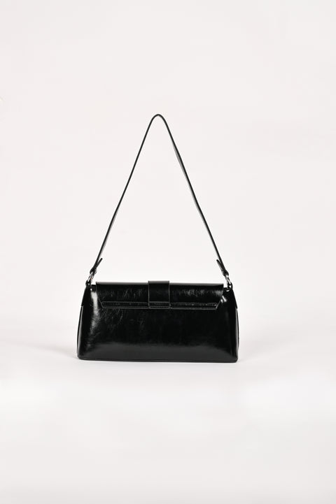 FRONT-BUCKLE SATCHEL BAG