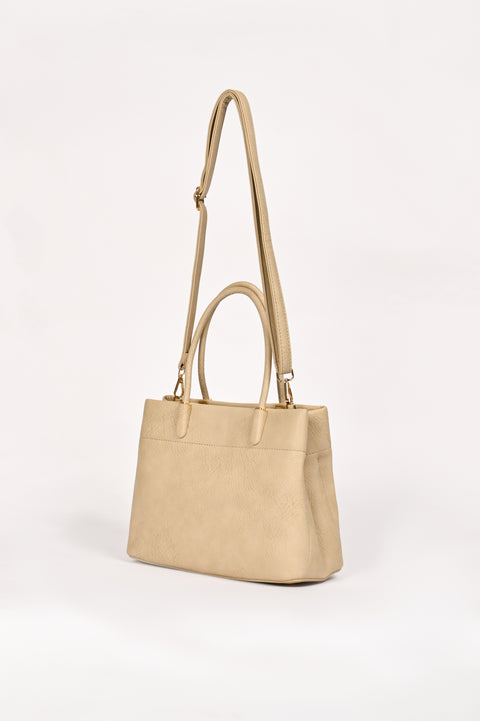 TEXTURED TOP HANDLE BAG