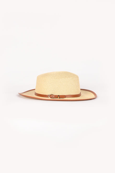 SUN HAT WITH BUCKLE DETAIL