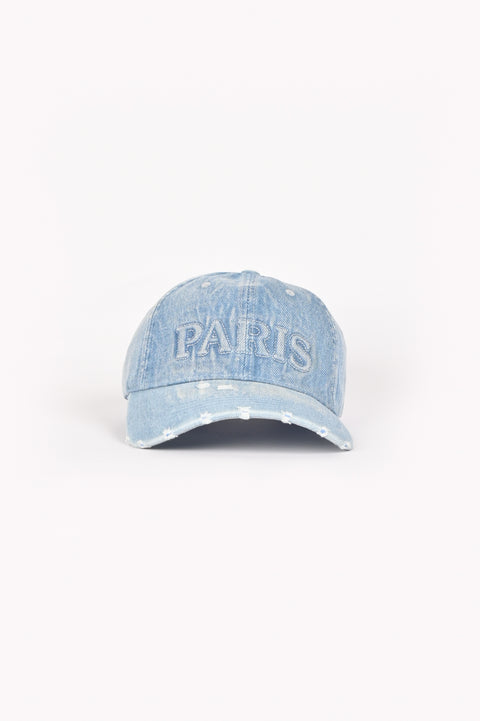 SLOGAN DENIM CAP