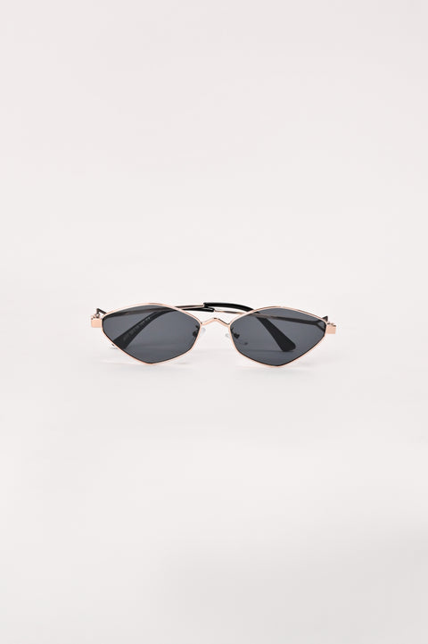GEOMETRIC METAL FRAMED SUNGLASSES