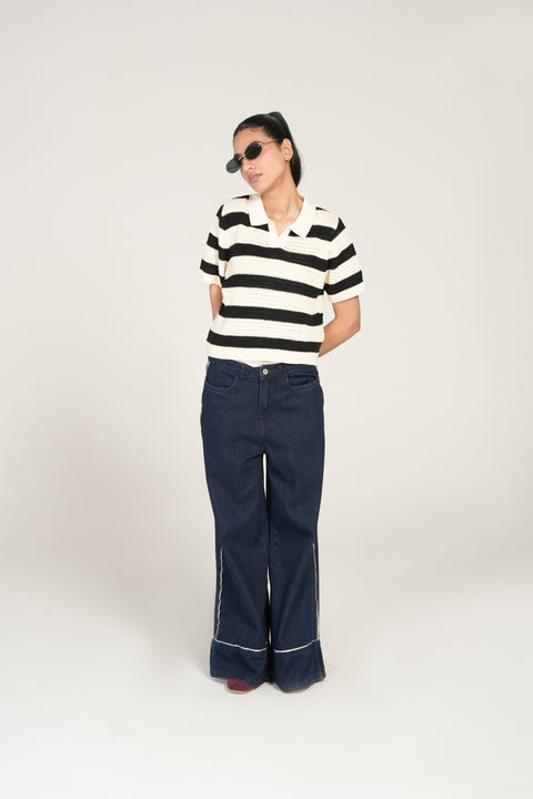 CROCHET KNIT POLO