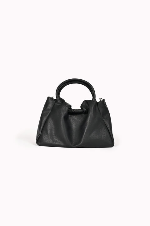 RUCHED TOP HANDLE BAG