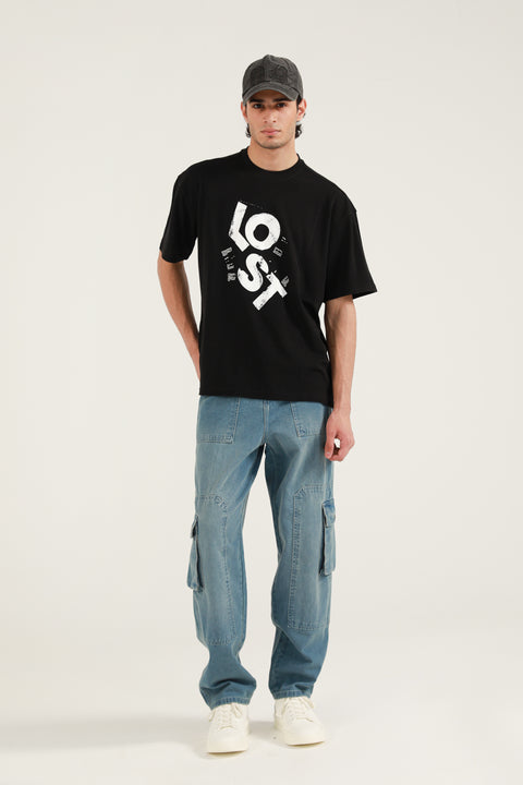 BAGGY FIT GRAPHIC MODAL TEE