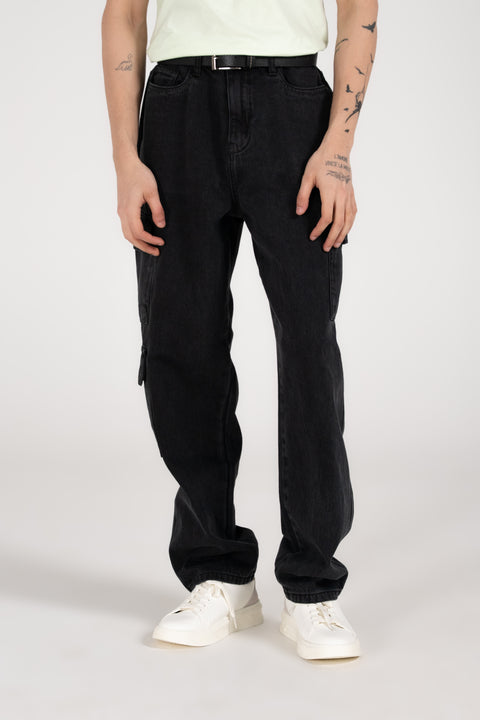 BAGGY FIT CARGO DENIM