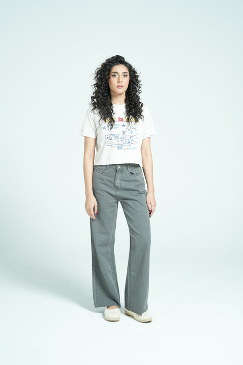 GRAPHIC CROPPED TEE