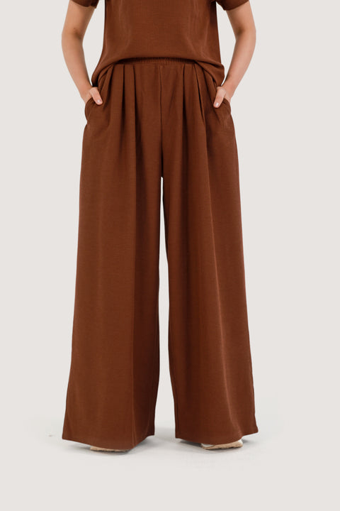 TEXTURED MEGA WIDE TROUSERS