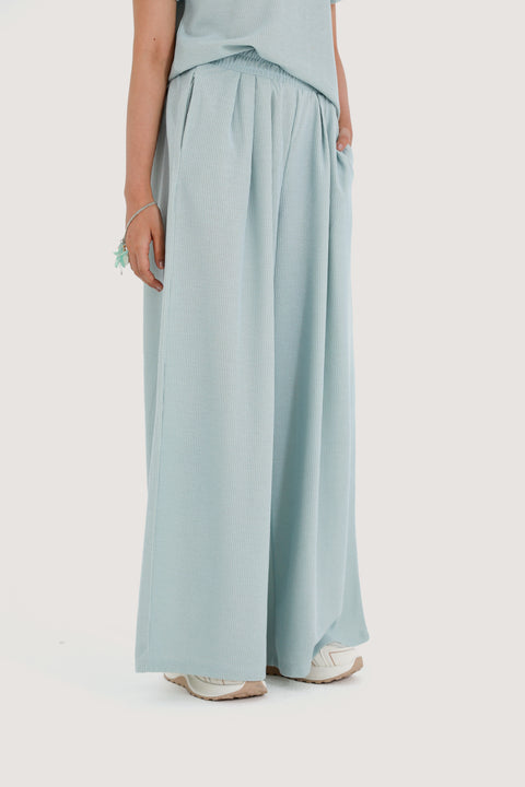 TEXTURED MEGA WIDE TROUSERS