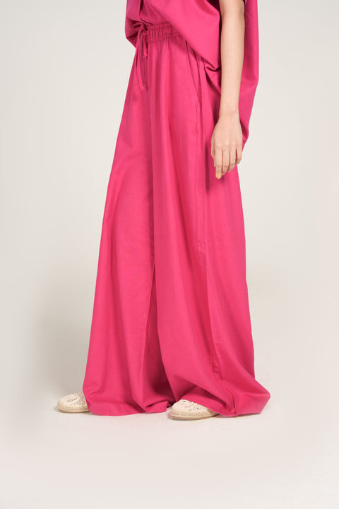 MEGA WIDE LEG TWILL TROUSERS