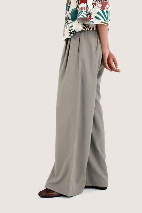 PLEATED MEGA WIDE TROUSERS