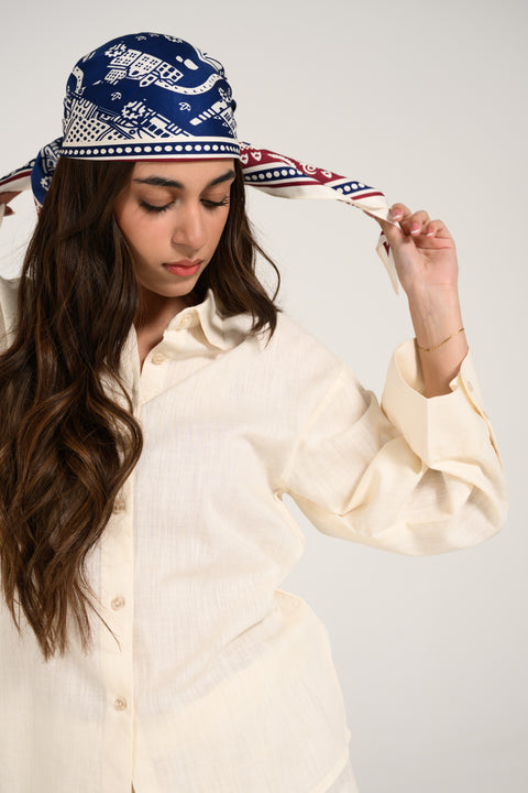 LINEN BLEND REGULAR TOP