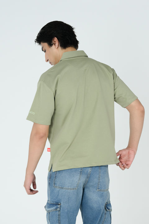 RELAXED FIT TERRY POLO