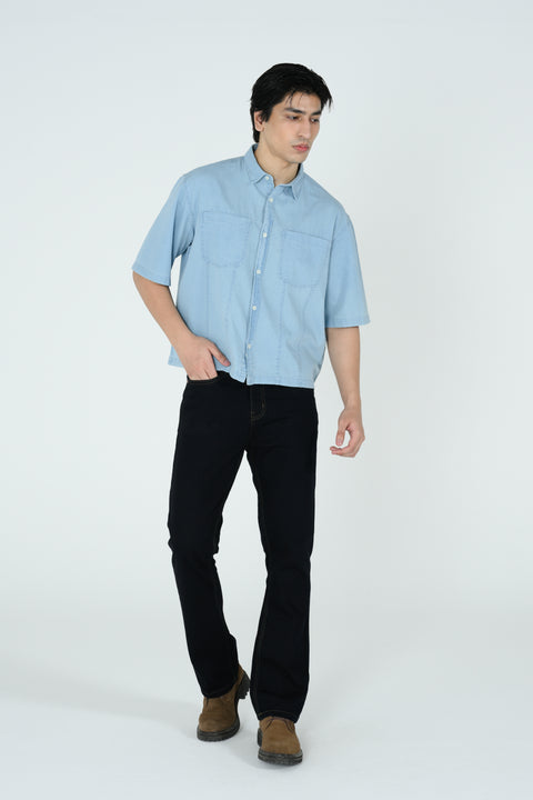 BOXY FIT DENIM SHIRT