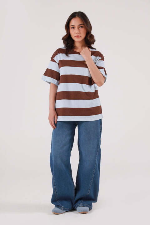 STRIPED OVERSIZED TEE