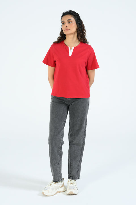 V-NECK REGULAR TEE