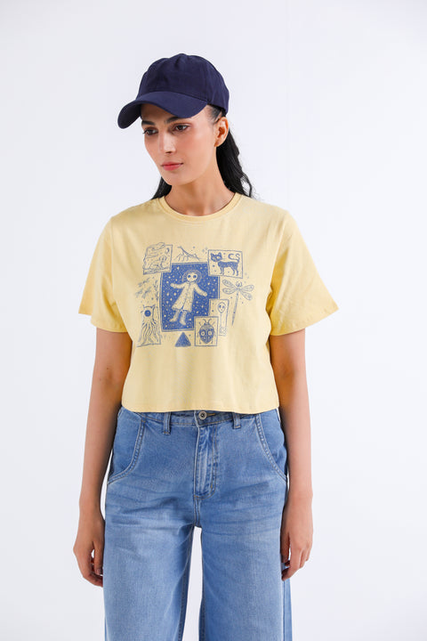 GRAPHIC CROPPED TEE