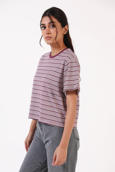 TEXTURED BOXY TEE