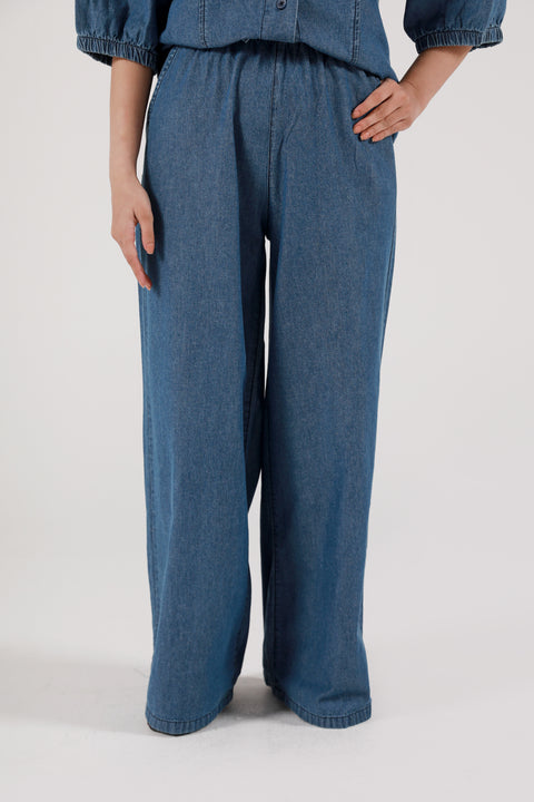 DENIM PULL ON TROUSER
