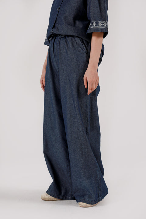 DENIM PULL ON TROUSER