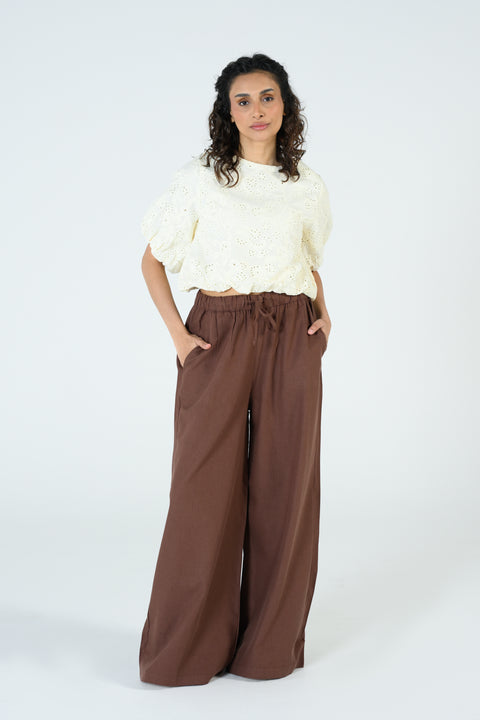 SCHIFFLI EMBROIDERED TOP