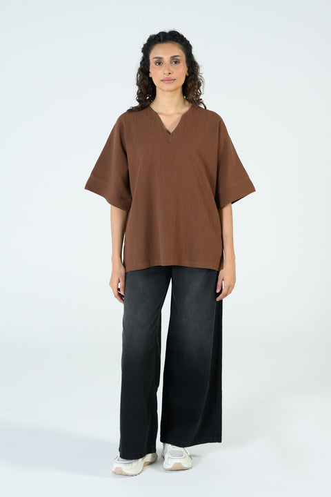 TEXTURED KIMONO TOP