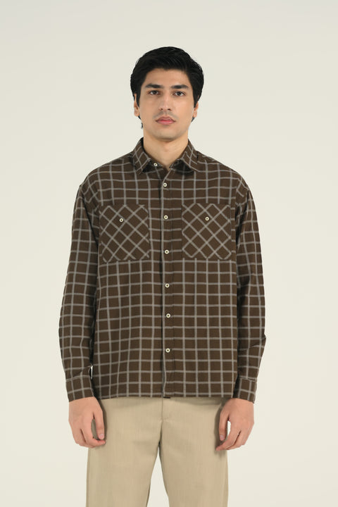 BAGGY FIT CHECK SHIRT