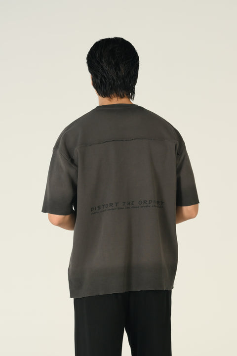 BAGGY FIT WASHED EFFECT GRAPHIC TEE
