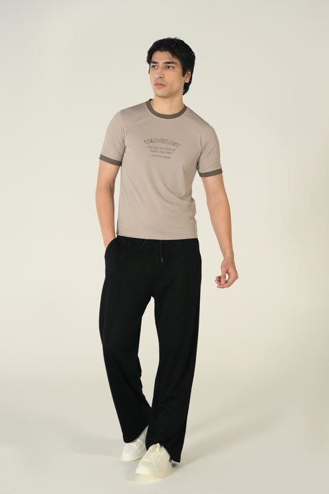 SLIM CROPPED EMBROIDERED TEE