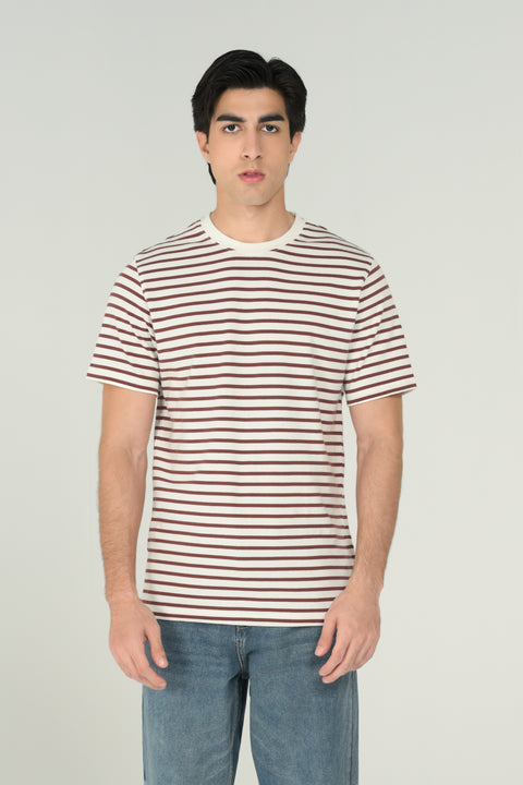 TEXTURED STRIPER TEE