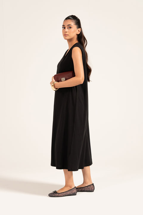 SLEEVELESS A-LINE DRESS