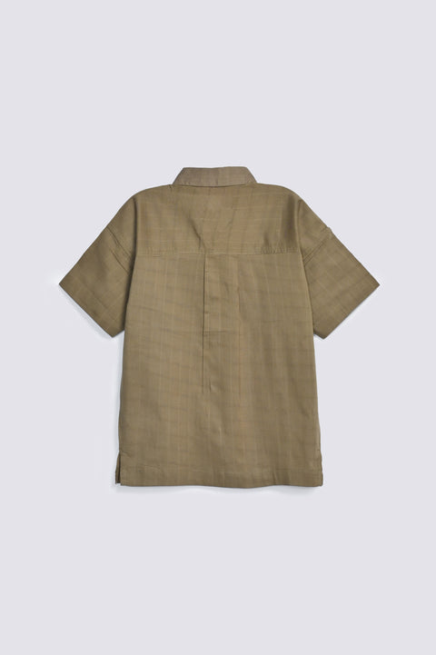 BOYS SELF CHECKERED SHIRT