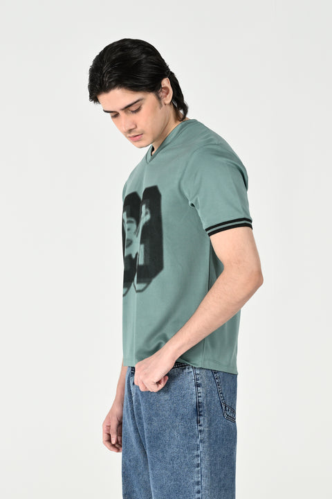 MESH GRAPHIC TEE