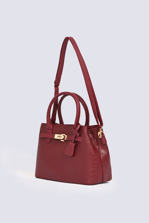 TEXTURED HAND BAG