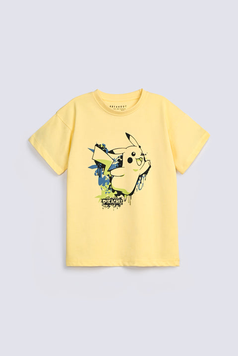 BOYS DROP SHOULDER PIKACHU TEE