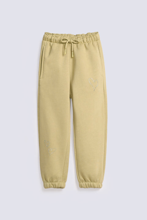 GIRLS EMBELLISHED JOGGER TROUSERS