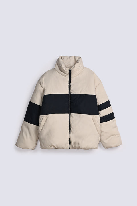 BOYS COLOR BLOCK PUFFER JACKET