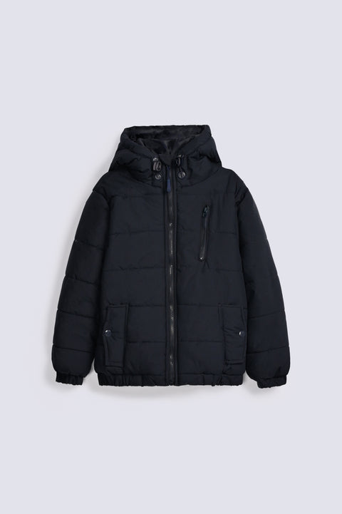 BOYS HOODED PUFFER JACKET