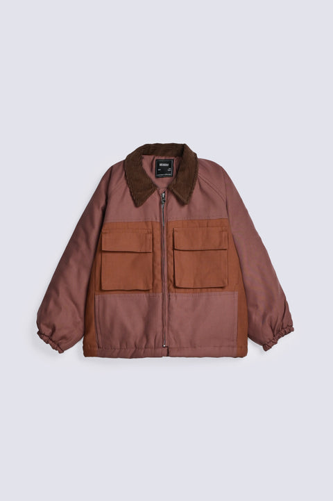 BOYS COLOR BLOCK ZIPPER JACKET