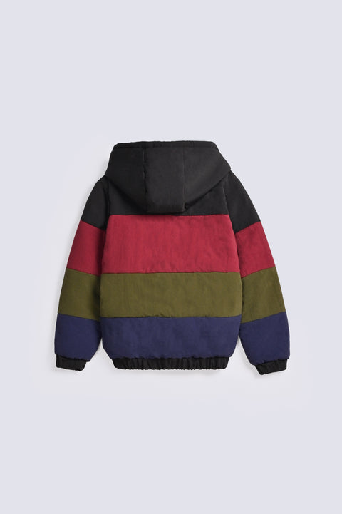 BOYS COLOR BLOCK PUFFER JACKET