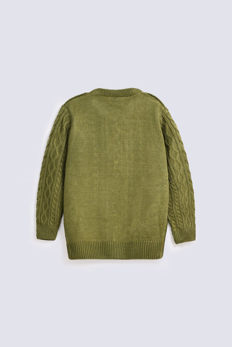 BOYS CABLE KNIT SWEATER