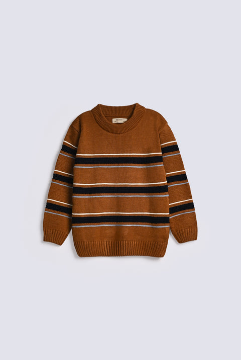 BOYS MULTI STRIPE SWEATER