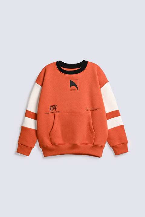 BOYS CONTRAST PANEL SWEATSHIRT
