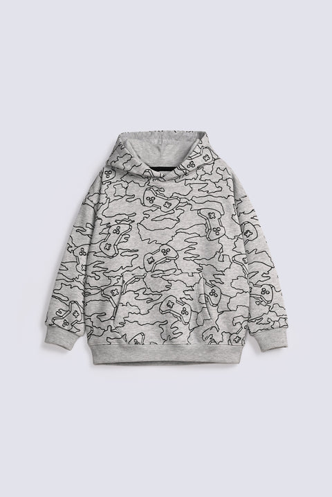 BOYS PRINTED HOODED TOP