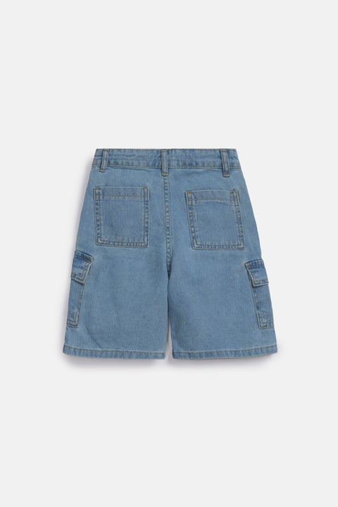 BOYS CARGO DENIM SHORTS